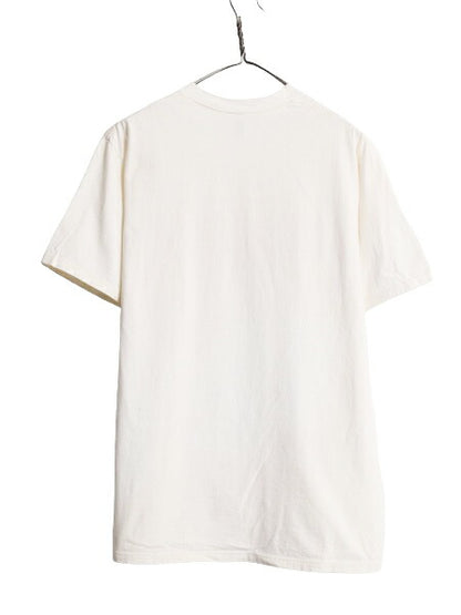 90s USA製 キャラクター イラスト プリント Tシャツ メンズ レディース L 古着 90年代 オールド 当時物 メッセージ アート ヘビーウェイト