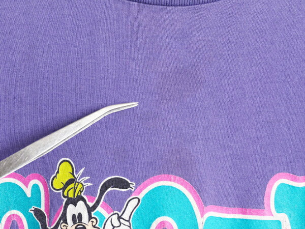 90s USA製 ディズニー オフィシャル グーフィー プリント Tシャツ メンズ レディース S M 90年代 オールド キャラクター シングルステッチ