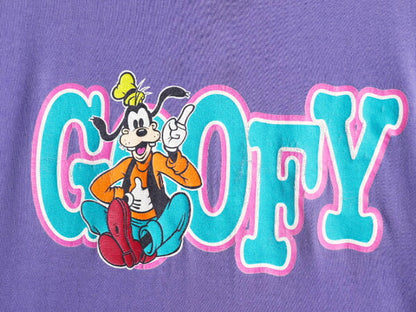 90s USA製 ディズニー オフィシャル グーフィー プリント Tシャツ メンズ レディース S M 90年代 オールド キャラクター シングルステッチ