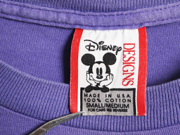 90s USA製 ディズニー オフィシャル グーフィー プリント Tシャツ メンズ レディース S M 90年代 オールド キャラクター シングルステッチ