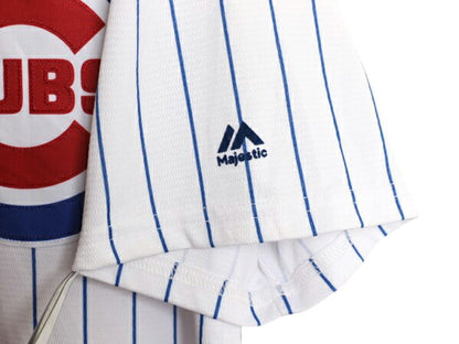 カブス ベースボール シャツ メンズ M / 古着 MLB オフィシャル マジェスティック 大リーグ ユニフォーム ゲームシャツ 半袖シャツ 重ね着