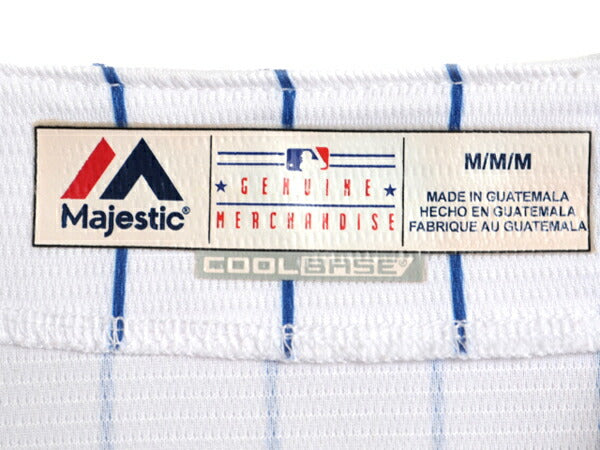 カブス ベースボール シャツ メンズ M / 古着 MLB オフィシャル マジェスティック 大リーグ ユニフォーム ゲームシャツ 半袖シャツ 重ね着
