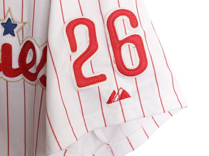 USA製 フィリーズ ベースボール シャツ メンズ XXXL 程/ MLB オフィシャル マジェスティック 大リーグ ユニフォーム ジャージ 大きいサイズ