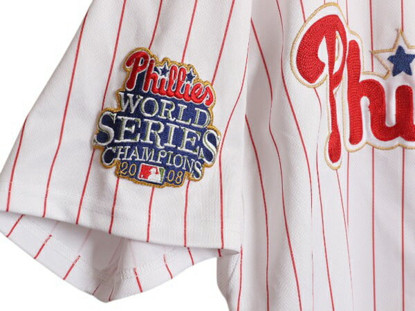USA製 フィリーズ ベースボール シャツ メンズ XXXL 程/ MLB オフィシャル マジェスティック 大リーグ ユニフォーム ジャージ 大きいサイズ
