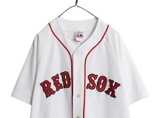 USA製 レッドソックス ベースボール シャツ メンズ XL / MLB オフィシャル マジェスティック 大リーグ ユニフォーム 大きいサイズ ジャージ