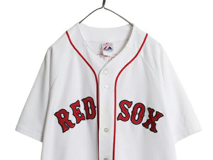 USA製 レッドソックス ベースボール シャツ メンズ XL / MLB オフィシャル マジェスティック 大リーグ ユニフォーム 大きいサイズ ジャージ