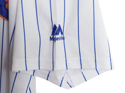 メッツ ベースボール シャツ メンズ L 古着 MLB オフィシャル マジェスティック 大リーグ ユニフォーム ゲームシャツ ジャージ 半袖シャツ
