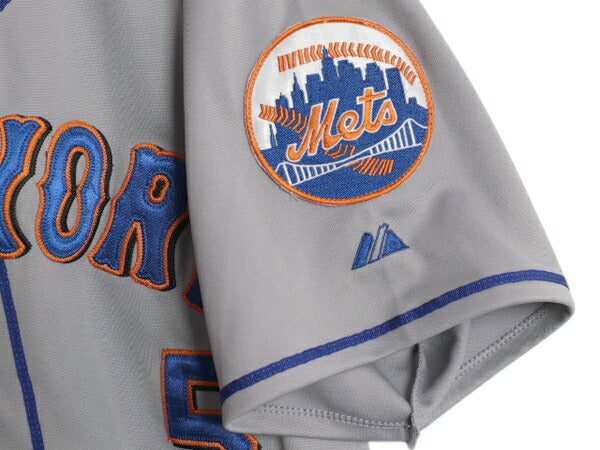 メッツ ベースボール シャツ メンズ XL 程/ MLB オフィシャル マジェスティック 大リーグ ユニフォーム ゲームシャツ 半袖シャツ ジャージ