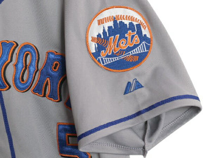 メッツ ベースボール シャツ メンズ XL 程/ MLB オフィシャル マジェスティック 大リーグ ユニフォーム ゲームシャツ 半袖シャツ ジャージ