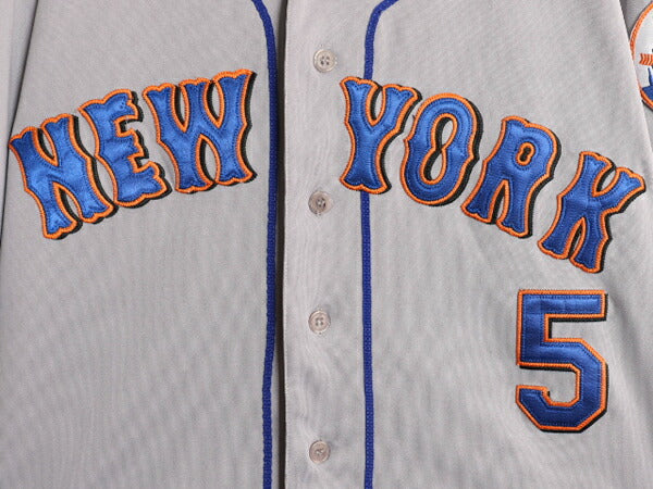 メッツ ベースボール シャツ メンズ XL 程/ MLB オフィシャル マジェスティック 大リーグ ユニフォーム ゲームシャツ 半袖シャツ ジャージ