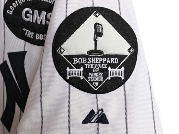 ヤンキース ベースボール シャツ メンズ XXL 程/ MLB オフィシャル マジェスティック 大リーグ ユニフォーム ジャージ 重ね着 大きいサイズ