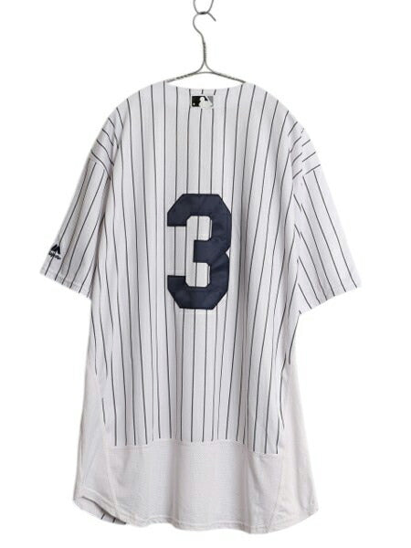 ヤンキース ベーブルース ベースボール シャツ メンズ XXXL 程 MLB オフィシャル 野球 マジェスティック 大リーグ 大きいサイズ ジャージ