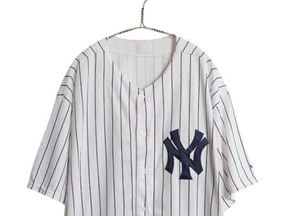 ヤンキース ベーブルース ベースボール シャツ メンズ XXXL 程 MLB オフィシャル 野球 マジェスティック 大リーグ 大きいサイズ ジャージ