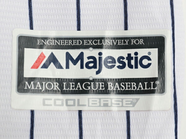 USA製 ヤンキース ベースボール シャツ メンズ XL / MLB オフィシャル マジェスティック 大リーグ ユニフォーム ゲームシャツ 大きいサイズ