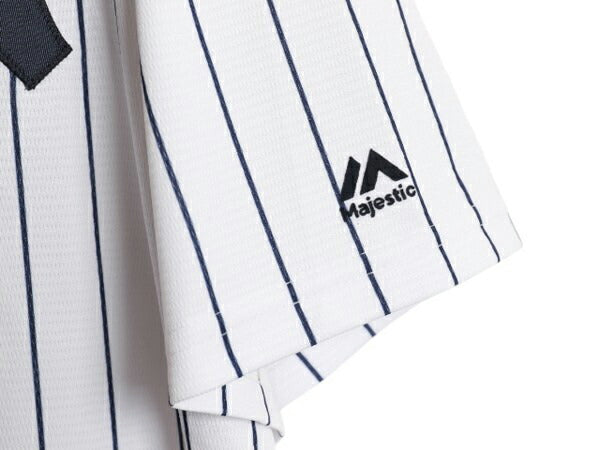 USA製 ヤンキース ベースボール シャツ メンズ XL / MLB オフィシャル マジェスティック 大リーグ ユニフォーム ゲームシャツ 大きいサイズ