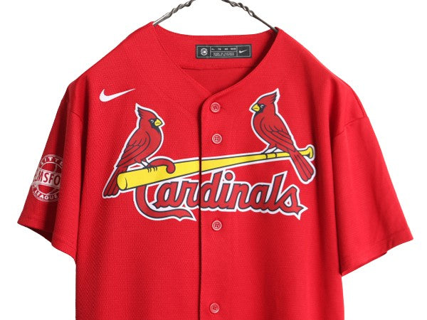 MLB オフィシャル ナイキ カージナルス ベースボール シャツ ボーイズ XL メンズ S 程/ 古着 NIKE ユニフォーム メジャーリーグ 半袖シャツ