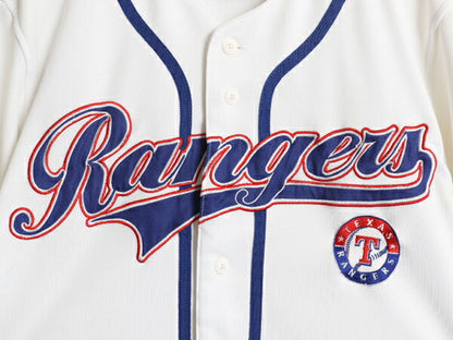 レンジャーズ ベースボール シャツ メンズ M / MLB オフィシャル 大リーグ ユニフォーム ゲームシャツ ジャージ 半袖シャツ メジャーリーグ