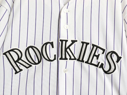 ロッキーズ ベースボール シャツ メンズ XXL 程/ MLB オフィシャル マジェスティック 大リーグ ユニフォーム ジャージ 重ね着 大きいサイズ