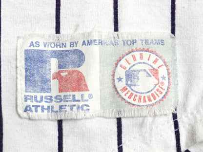 90s USA製 ロッキーズ ベースボール シャツ メンズ L / オールド MLB オフィシャル ラッセル 大リーグ ユニフォーム ゲームシャツ コットン