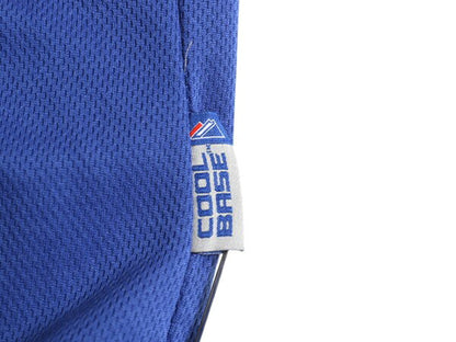 メッツ ベースボール シャツ メンズ XXXL 程 MLB オフィシャル マジェスティック 大リーグ ユニフォーム ゲームシャツ 大きいサイズ 重ね着
