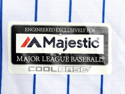 メッツ ベースボール シャツ メンズ L 古着 MLB オフィシャル マジェスティック 大リーグ ユニフォーム ゲームシャツ ジャージ 半袖シャツ