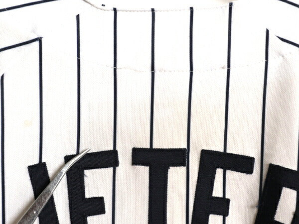 USA製 ヤンキース ベースボール シャツ メンズ L / 古着 MLB オフィシャル マジェスティック 大リーグ ユニフォーム ゲームシャツ ジャージ
