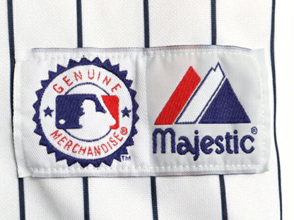 USA製 ヤンキース ベースボール シャツ メンズ L / 古着 MLB オフィシャル マジェスティック 大リーグ ユニフォーム ゲームシャツ ジャージ