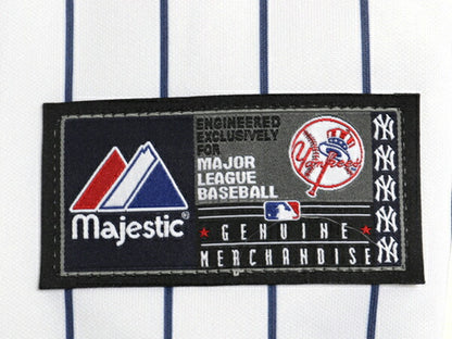 USA製 ヤンキース ベースボール シャツ メンズ S / 古着 MLB オフィシャル マジェスティック 大リーグ ユニフォーム ゲームシャツ ジャージ