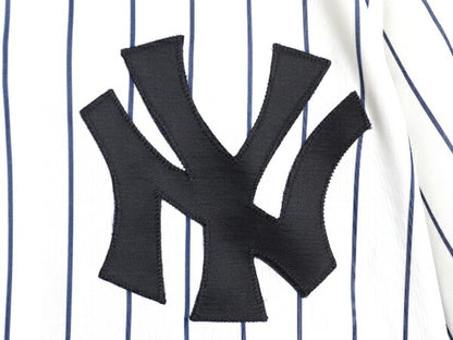 USA製 ヤンキース ベースボール シャツ メンズ S / 古着 MLB オフィシャル マジェスティック 大リーグ ユニフォーム ゲームシャツ ジャージ