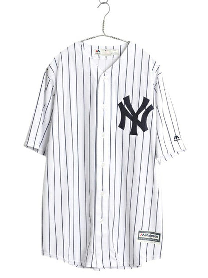 ヤンキース ベースボール シャツ メンズ L / MLB オフィシャル マジェスティック 大リーグ ユニフォーム ゲームシャツ 半袖シャツ ジャージ