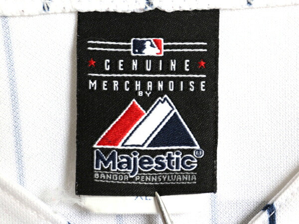 USA製 ヤンキース ベースボール シャツ キッズ XL メンズ S 程 MLB オフィシャル マジェスティック 大リーグ ユニフォーム ジャージ 重ね着
