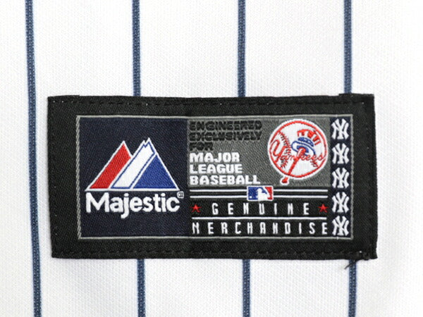 ヤンキース ベースボール シャツ メンズ S 程/ MLB オフィシャル マジェスティック 大リーグ ユニフォーム ゲームシャツ 半袖シャツ 重ね着