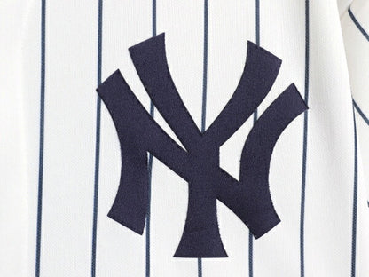 ヤンキース ベースボール シャツ メンズ S 程/ MLB オフィシャル マジェスティック 大リーグ ユニフォーム ゲームシャツ 半袖シャツ 重ね着
