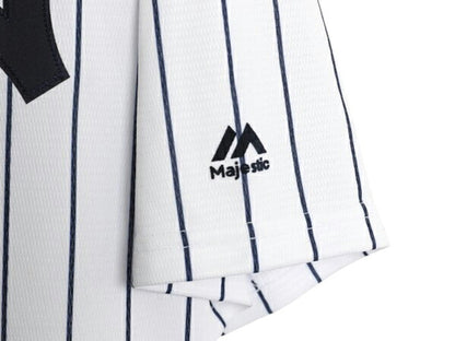 ヤンキース ベースボール シャツ メンズ XL / MLB オフィシャル マジェスティック 大リーグ ユニフォーム 大きいサイズ 重ね着 半袖シャツ