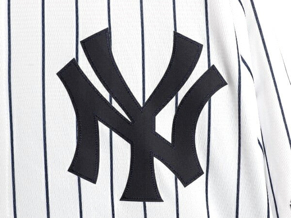 ヤンキース ベースボール シャツ メンズ XL / MLB オフィシャル マジェスティック 大リーグ ユニフォーム 大きいサイズ 重ね着 半袖シャツ