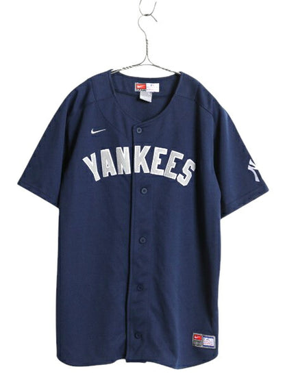 ヤンキース ベースボール シャツ キッズ L メンズ S 程 MLB オフィシャル ナイキ スウッシュ 大リーグ ユニフォーム ゲームシャツ ジャージ