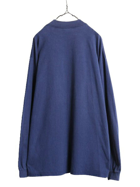 90s USA製 ナイキ モックネック 長袖 Tシャツ メンズ XL 古着 90年代 オールド ロンT スウッシュ ハイネック 大きいサイズ ヘビーウェイト