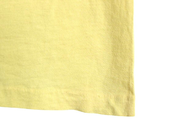 80s USA製 ポケット付き 無地 半袖 Tシャツ メンズ L 小さめ M 程/ ヴィンテージ シングルステッチ クルーネック カットソー 耳付き ポケT