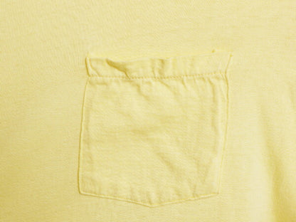 80s USA製 ポケット付き 無地 半袖 Tシャツ メンズ L 小さめ M 程/ ヴィンテージ シングルステッチ クルーネック カットソー 耳付き ポケT