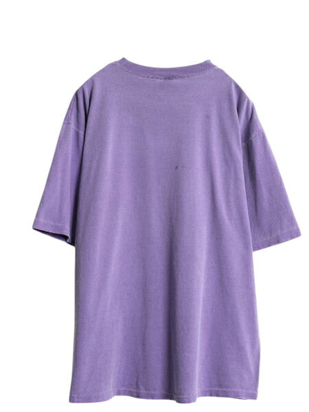 90s USA製 オールド ギャップ 無地 半袖 Tシャツ メンズ L / 旧タグ ヘビーウェイト コットン シングルステッチ  後染め ガーメントダイ 紫