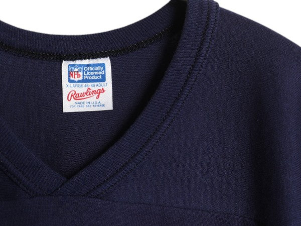 80s USA製 ベアーズ  両面 プリント フットボール Tシャツ メンズ XL / ヴィンテージ NFL オフィシャル ローリングス シングルステッチ 紺