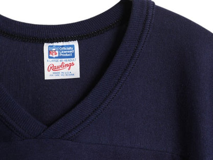 80s USA製 ベアーズ  両面 プリント フットボール Tシャツ メンズ XL / ヴィンテージ NFL オフィシャル ローリングス シングルステッチ 紺