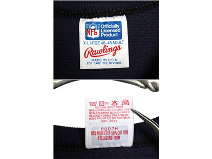 80s USA製 ベアーズ  両面 プリント フットボール Tシャツ メンズ XL / ヴィンテージ NFL オフィシャル ローリングス シングルステッチ 紺