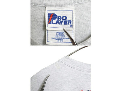 90s USA製 オールスター ゲーム イラスト 両面 プリント 半袖 Tシャツ メンズ M 程 オールド MLB オフィシャル アート シングルステッチ 灰