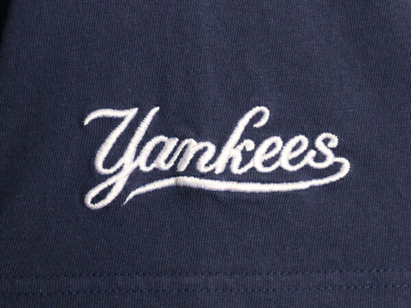 ナイキ ヤンキース ロゴ パッチ 刺繍 半袖 Tシャツ メンズ L / MLB オフィシャル 大リーグ ベースボール センター スモール スウッシュ 紺
