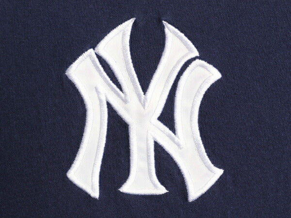 ナイキ ヤンキース ロゴ パッチ 刺繍 半袖 Tシャツ メンズ L / MLB オフィシャル 大リーグ ベースボール センター スモール スウッシュ 紺