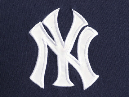 ナイキ ヤンキース ロゴ パッチ 刺繍 半袖 Tシャツ メンズ L / MLB オフィシャル 大リーグ ベースボール センター スモール スウッシュ 紺
