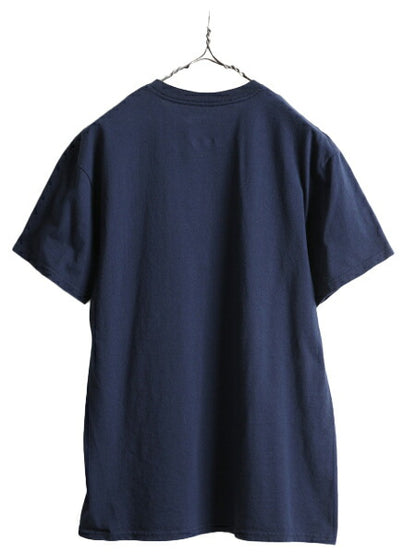 デッドストック ■ MLB オフィシャル Majestic レッドソックス プリント 半袖 Tシャツ メンズ M / ロゴT メジャーリーグ ヘビーウェイト 紺