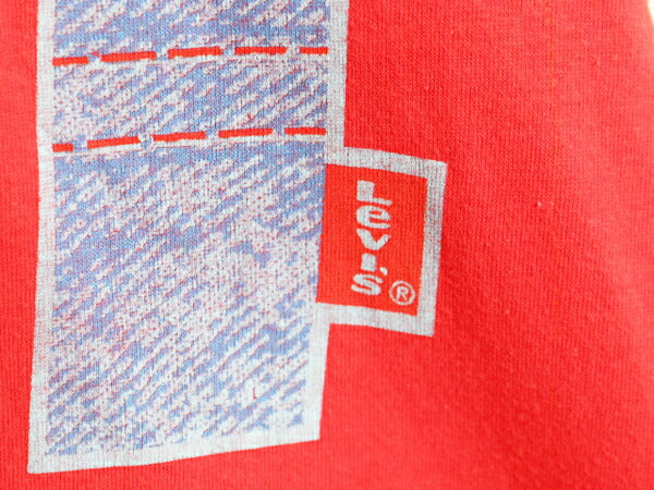90s リーバイス 501 プリント 半袖 Tシャツ メンズ L 程/ 90年代 オールド Levis イラスト ロゴT ヘビーウェイト シングルステッチ 企業物