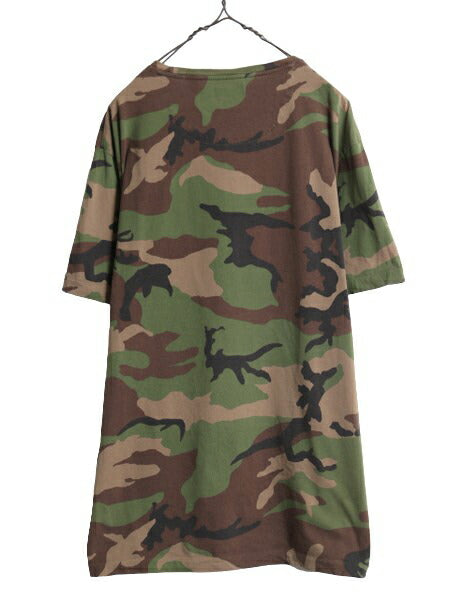 ポロ ラルフローレン ポケット付き 迷彩 半袖 Tシャツ メンズ XXL 総柄 ポケT カモフラ ポケットT コットン シングルステッチ ワンポイント